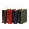 Customized fashion shopping brown kraft paper bags